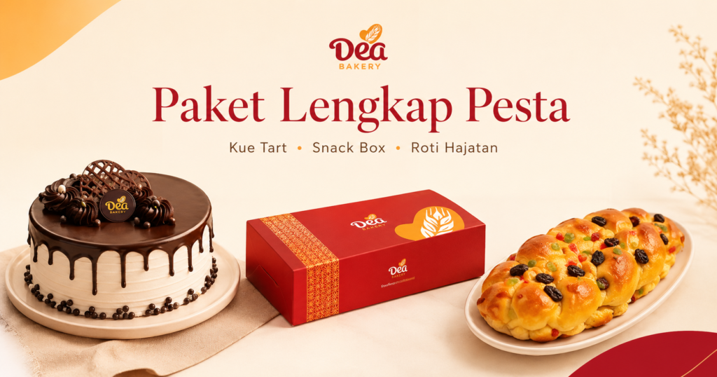 tart snack box roti hajatan dea bakery